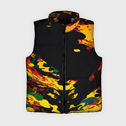 Женский жилет Черная абстрактная дыра, цвет: 3D-светло-серый