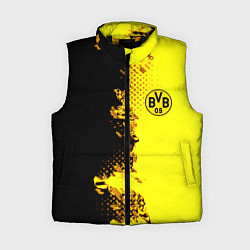 Женский жилет Borussia fc sport краски, цвет: 3D-черный