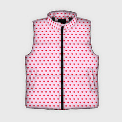 Женский жилет Мелкие сердечки паттерн