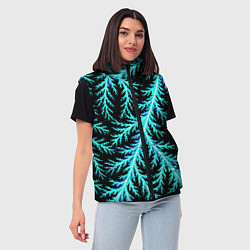 Женский жилет Разряды электричества Tie Dye, цвет: 3D-светло-серый — фото 2