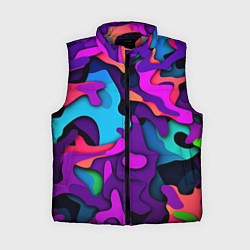 Женский жилет Яркий неоновый камуфляж