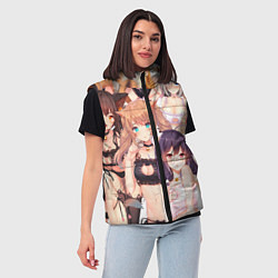 Женский жилет Аниме тяночки, цвет: 3D-черный — фото 2