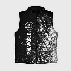 Женский жилет Palworld glitch на темном фоне по-вертикали, цвет: 3D-черный