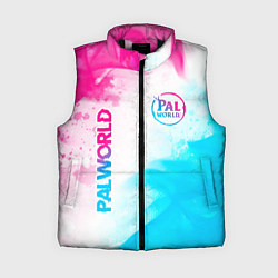 Женский жилет Palworld neon gradient style вертикально, цвет: 3D-черный