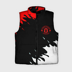 Женский жилет Manchester United flame fc, цвет: 3D-черный