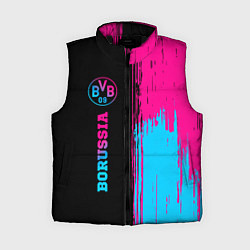 Женский жилет Borussia - neon gradient по-вертикали, цвет: 3D-черный