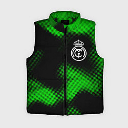 Женский жилет Real Madrid sport halftone, цвет: 3D-черный