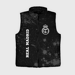 Женский жилет Real Madrid sport на темном фоне вертикально, цвет: 3D-черный