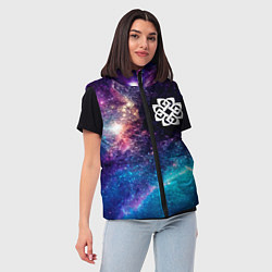 Женский жилет Breaking Benjamin space rock, цвет: 3D-черный — фото 2
