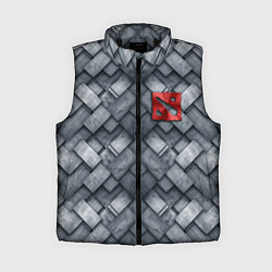 Женский жилет Dota - metal texture logo
