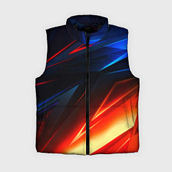 Женский жилет Geometry stripes neon steel, цвет: 3D-черный