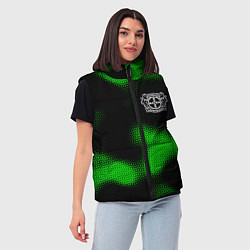 Женский жилет Bayer 04 sport halftone, цвет: 3D-черный — фото 2