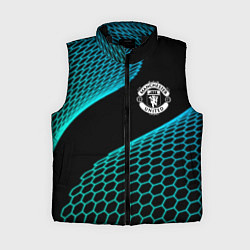 Женский жилет Manchester United football net, цвет: 3D-черный