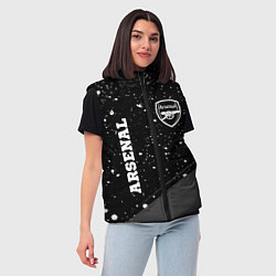 Женский жилет Arsenal sport на темном фоне вертикально, цвет: 3D-черный — фото 2