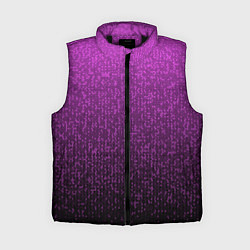 Женский жилет Чёрно-сиреневый градиент мелкая мозаика