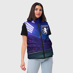 Женский жилет Aston Villa ночное поле, цвет: 3D-черный — фото 2