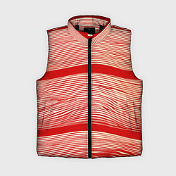 Женский жилет В красную полосочку