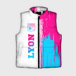 Женский жилет Lyon neon gradient style по-вертикали, цвет: 3D-черный