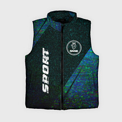 Женский жилет Saab sport glitch blue