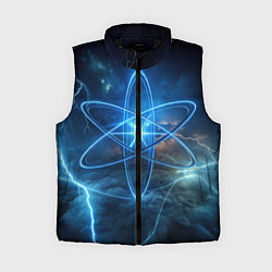 Женский жилет Светящийся атом и молнии