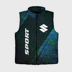 Женский жилет Suzuki sport glitch blue