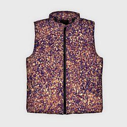 Женский жилет Драгоценный фиолетово-медный абстракция, цвет: 3D-черный
