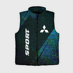 Женский жилет Mitsubishi sport glitch blue