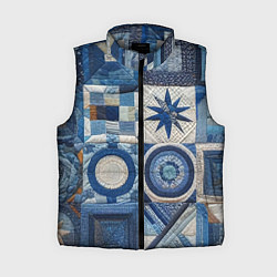 Женский жилет Denim patchwork - ai art