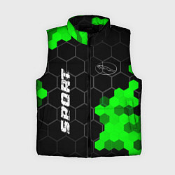 Женский жилет Jaguar green sport hexagon