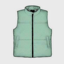 Женский жилет Светлый серо-зелёный однотонный паттерн, цвет: 3D-светло-серый