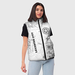 Женский жилет Leicester City sport на светлом фоне вертикально, цвет: 3D-черный — фото 2