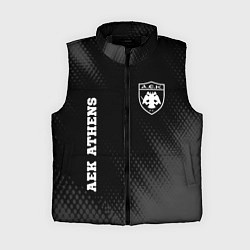 Женский жилет AEK Athens sport на темном фоне вертикально
