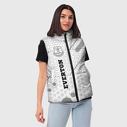 Женский жилет Everton sport на светлом фоне по-вертикали, цвет: 3D-черный — фото 2
