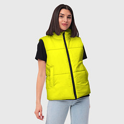 Женский жилет Яркий желтый, цвет: 3D-красный — фото 2