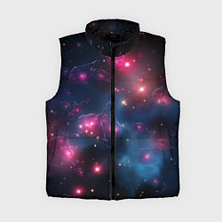 Женский жилет Абстрактный космос фантастика, цвет: 3D-черный