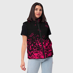 Женский жилет Fortnite розовый стиль геймер, цвет: 3D-красный — фото 2