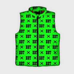 Женский жилет BBT logo green steel