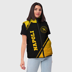 Женский жилет Napoli - gold gradient вертикально, цвет: 3D-черный — фото 2