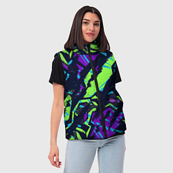 Женский жилет Абстрактный фон со спортивным рисунком, цвет: 3D-светло-серый — фото 2