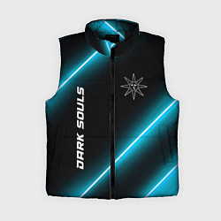 Женский жилет Dark Souls неоновые лампы, цвет: 3D-черный