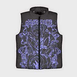 Женский жилет Магическая битва Сукуна молнии