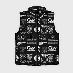 Женский жилет Rock band pattern