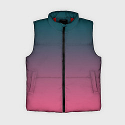 Женский жилет Абстрактный градиент, цвет: 3D-красный