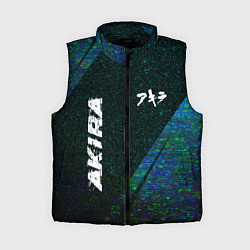 Женский жилет Akira glitch blue, цвет: 3D-черный