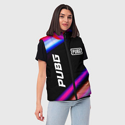 Женский жилет PUBG speed game lights, цвет: 3D-черный — фото 2