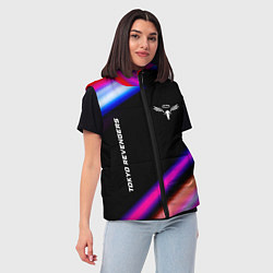 Женский жилет Tokyo Revengers speed anime lights, цвет: 3D-черный — фото 2