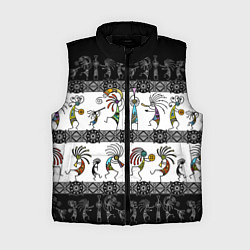 Женский жилет Кокопелли - боги индейцев хайда, цвет: 3D-черный