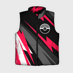 Женский жилет Pokemon electro lines, цвет: 3D-черный