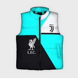 Женский жилет Juventus x Liverpool geometry, цвет: 3D-черный