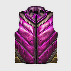 Женский жилет Текстурная кожа в космическом стиле, цвет: 3D-черный